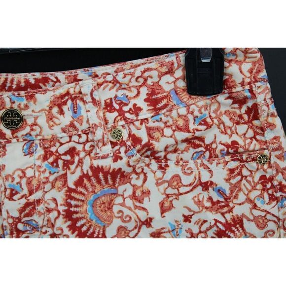 Tory Burch Avery Print Shorts 27 2.5" - Picture 3 of 6